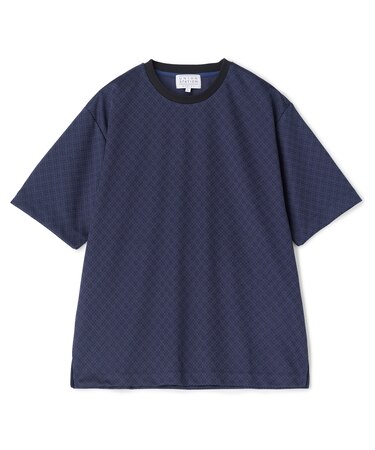 ジオメトリックジャガードTシャツ＜ストレッチ・マシンウォッシャブル＞
