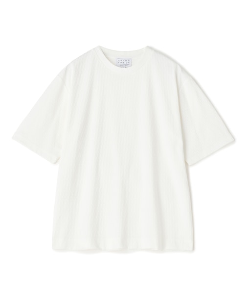 マルチファンクションジャガードTシャツ<ストレッチ・速乾・イージーケア・ハンドウォッシャブル・UVカット・抗菌・防臭>