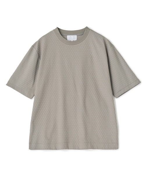 マルチファンクションジャガードTシャツ＜ストレッチ・速乾・イージーケア・ハンドウォッシャブル・UVカット・抗菌・防臭＞