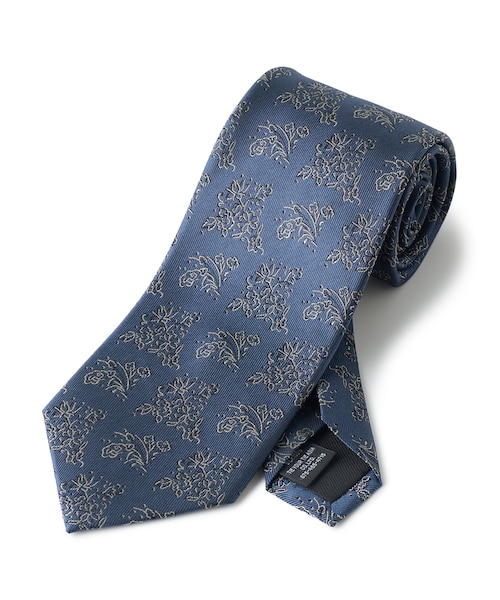 【極美品】TIE YOUR TIE タイユアタイ スフォデラート リーフ柄 TIE YOUR TIE /タイユアタイ】フローラル柄ネクタイ｜メンズビギの通販