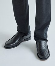 《G.H BASSコラボ》トラムステッチレザーローファー