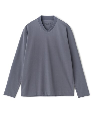 アクティブテーラー シルケットスムース VネックロングTシャツ［シルケット加工/抗菌防臭/帯電防止］
