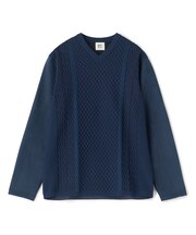 アランパネル ニットコンビVネックロングTEE