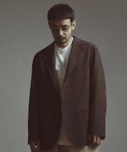 【BASED ON MEN'S BIGI HERITAGE】ミックスツイード リラックスジャケット