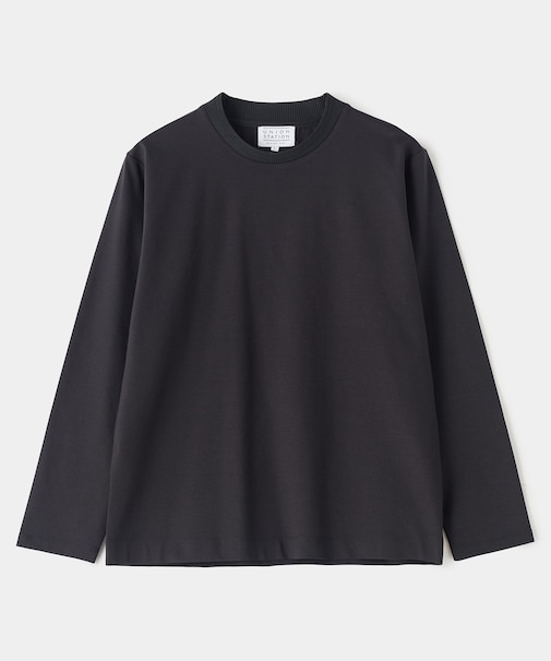 シルケットスムースクルーネックテイラーTシャツ