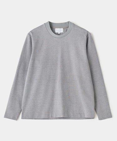 シルケットスムースクルーネックテイラーTシャツ