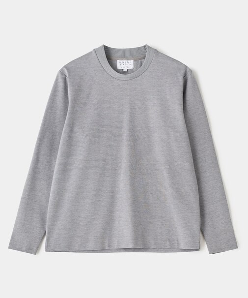 シルケットスムースクルーネックテイラーTシャツ