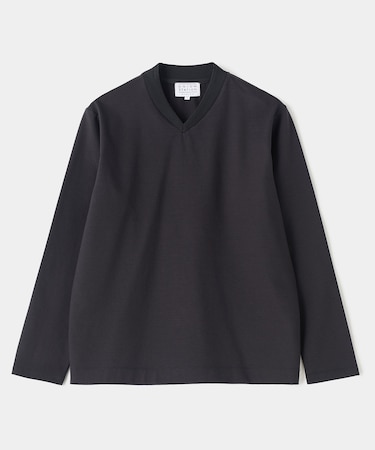 シルケットスムースVネックテイラーTシャツ