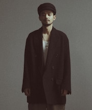【BASED ON MEN'S BIGI HERITAGE】ブラックヘリンボーン コテージコート