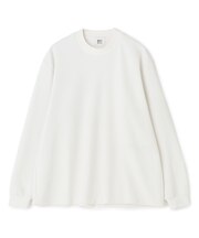 ウール混フクレジャカード モックネックロングTEE［ストレッチ］
