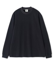ウール混フクレジャカード モックネックロングTEE［ストレッチ］