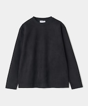 ビーガンスエードエンボスロングスリーブTシャツ