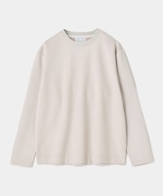 ビーガンスエードエンボスロングスリーブTシャツ