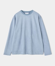 ビーガンスエードエンボスロングスリーブTシャツ