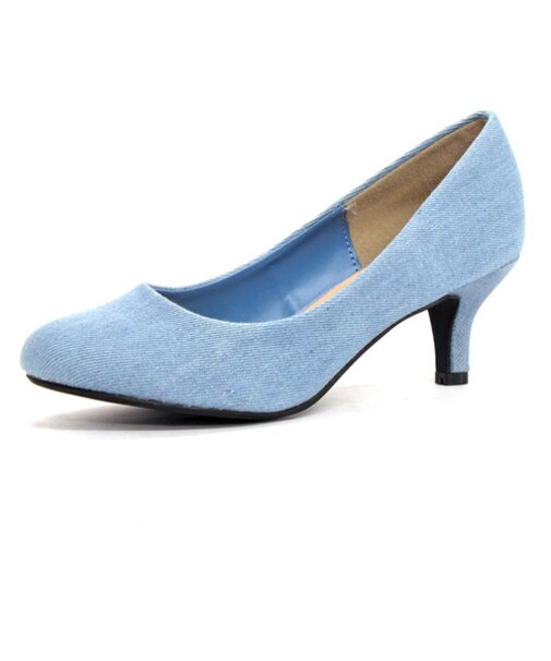 クッション入り ラウンドトゥスムースパンプス【5.5cmヒール】(5417)