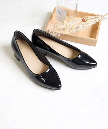 チャンキーヒールパンプス【4cmヒール】(5422)