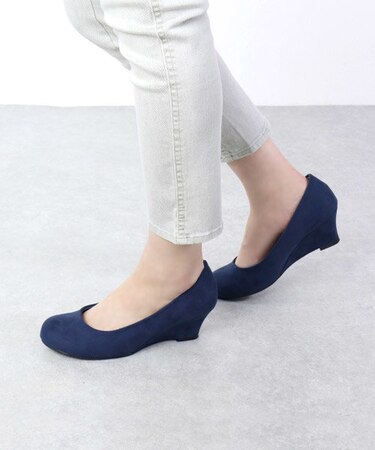 ウェッジソールパンプス【5.5cmヒール】(5452)