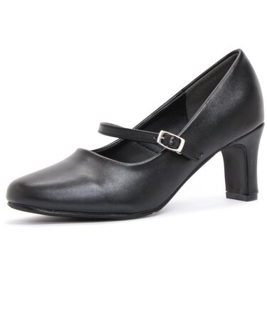 【ビジネス/リクルート】フォーマルストラップパンプス6.5cm】(3501)