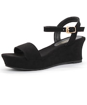 ウェッジヒールストラップサンダル【6.5cm】(5435)