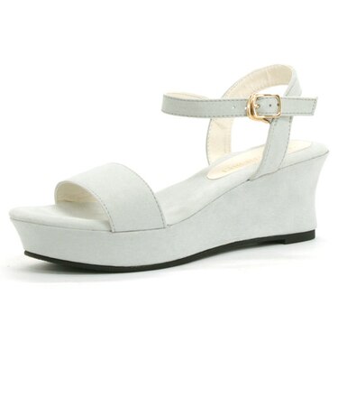 ウェッジヒールストラップサンダル【6.5cm】(5435)