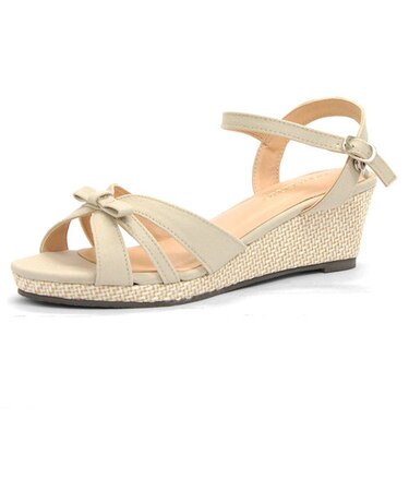 ジュートウェッジストラップサンダル【5cm】(5551)