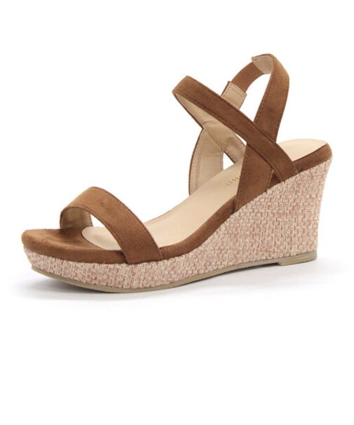 ウェッジソールストラップサンダル【7.5cm】(4022)