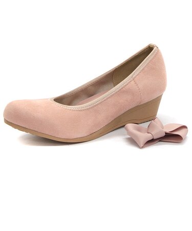 モールドリボンパンプス【4cm】(1104)