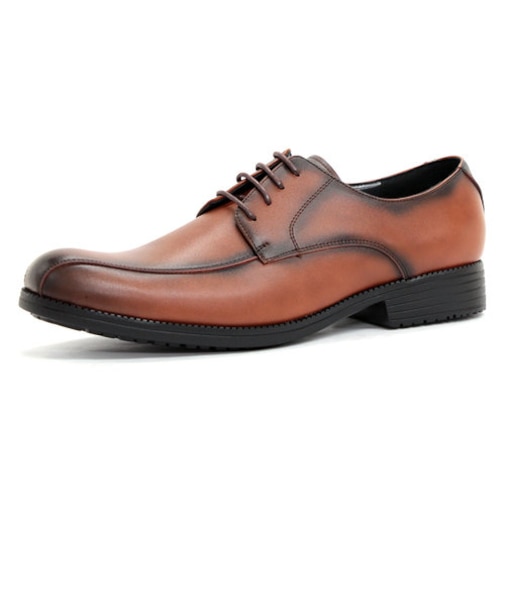 【天然皮革/撥水/軽量】走れる！外羽根スワールモカ ビジネスシューズ(6003)