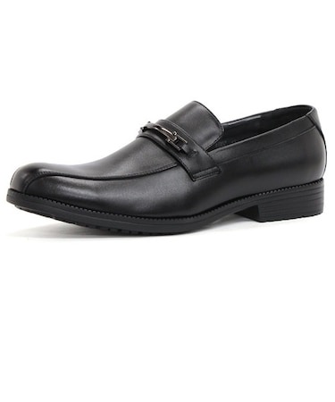 【天然皮革/撥水/軽量】走れる!ビットローファー スワールモカ ビジネスシューズ(6007)