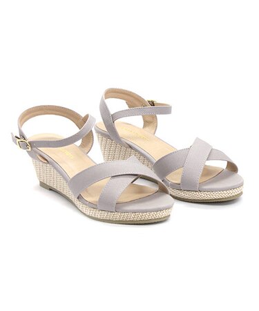 ジュート風ソールストラップサンダル【5.5cm】(4038)