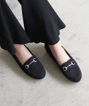 クッション入 フラットビットローファー(3018)