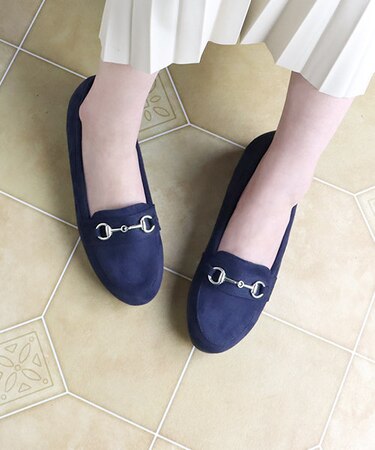 クッション入 フラットビットローファー(3018)