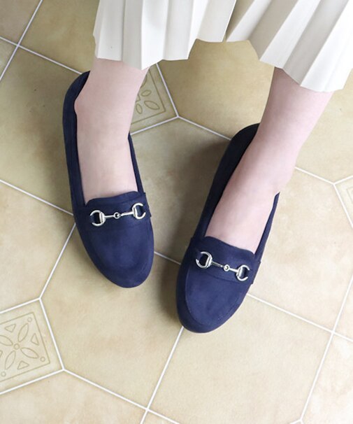 クッション入 フラットビットローファー(3018)