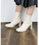 セットバックヒールストレッチショートブーツ【7.5cmヒール】 (9064)