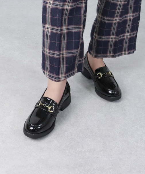 ★新色登場★マニッシュビットローファー【3.6cmヒール】(3572-1)