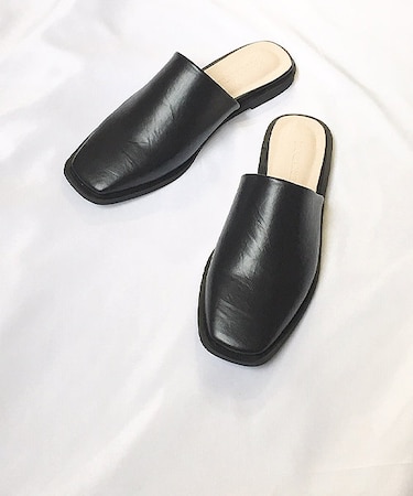 クッション入り スクエアトゥサンダル(4112)