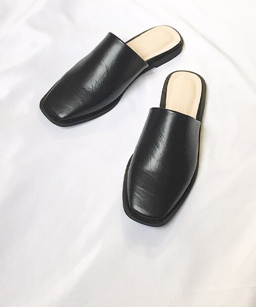 クッション入り スクエアトゥサンダル(4112)