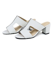 チャンキーヒール美脚サンダル【6.2cm】(4113)