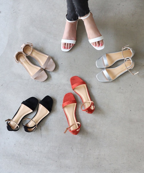 セパレートフラットストラップサンダル(4031)