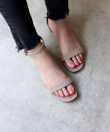 セパレートフラットストラップサンダル(4031)