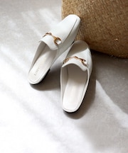 ソフトレザービットローファーサンダル【1.5cmヒール】(1134)