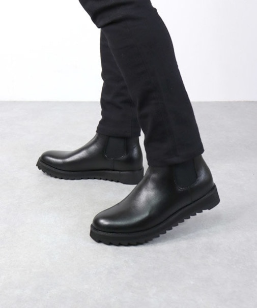 厚底シャークソールサイドゴアブーツ【4cmヒール】(6315)