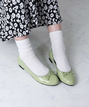 ラウンドトゥバレエパンプス【1.3cmヒール】(5421)