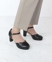 ★新色登場★スカラップセパレートパンプス【6.5cmヒール】(5480-1)