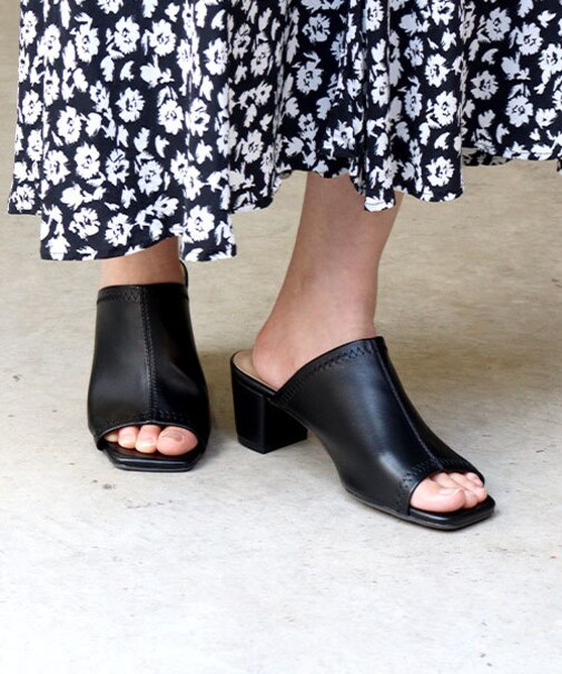 ストレッチミュールサンダル (4142)