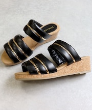 パデットゴールドラインミュールサンダル (4160)