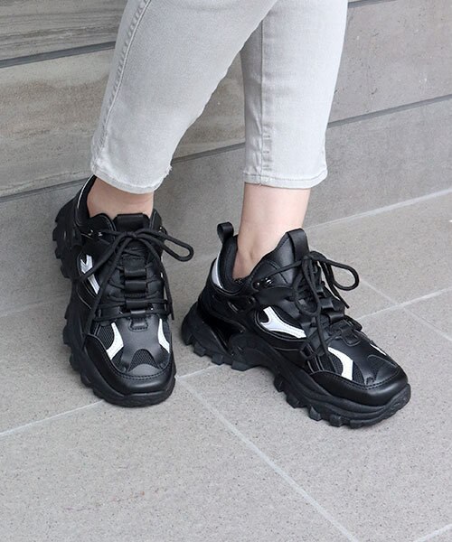 厚底メッシュスニーカー (1577)｜ジールマーケットの通販｜&mall