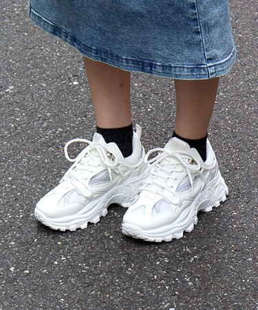 厚底メッシュスニーカー (1577)