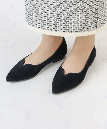 Vカットフラットパンプス (1171)