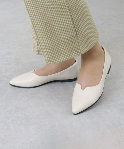 Vカットフラットパンプス (1171)